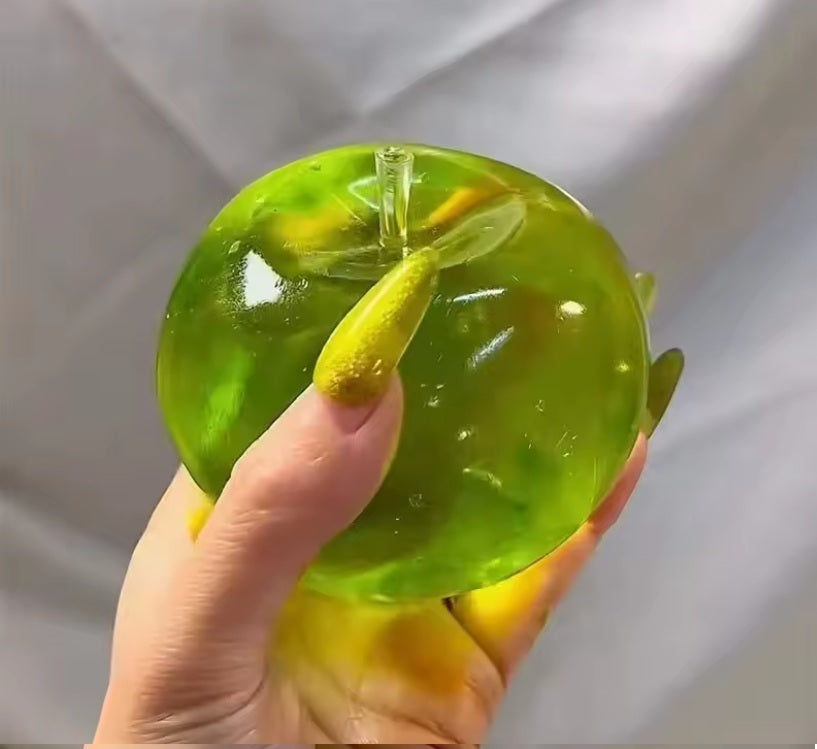 Green Apple Slushie Squishy 8cm Crunchy Moldable Non-Rebound Sensory Fidget Toy