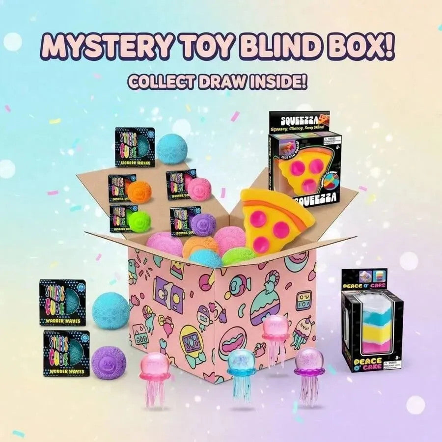 3-Pack Squishy Blind Boxes, Food-Themed Slow Rebound Squishy Toys, Cute Donut,