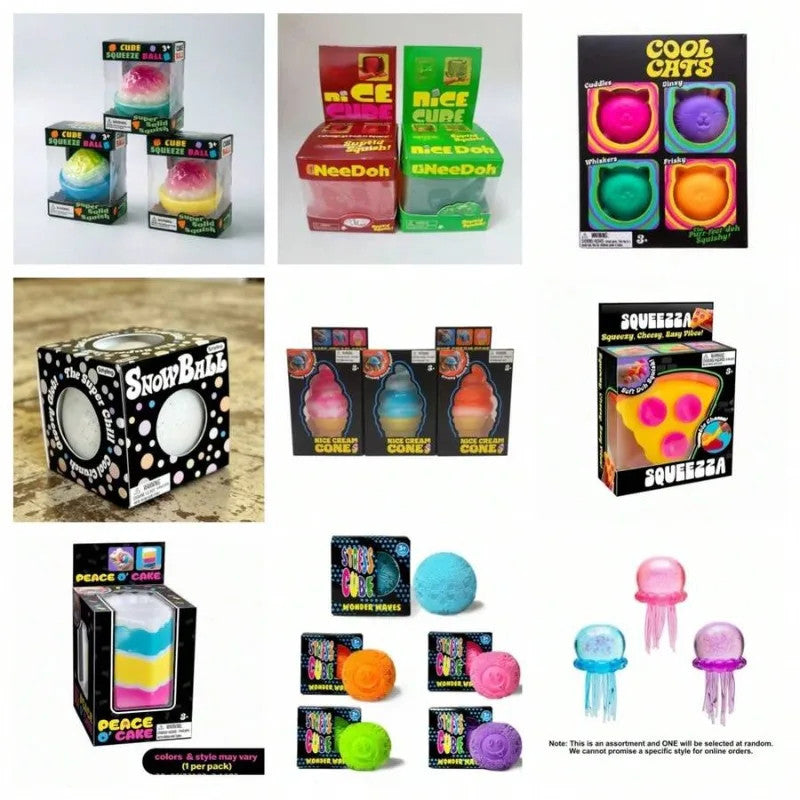 Cute Food & Ocean Squishy Blind Box, Random Surprise Squeeze Toys, 1Pcs