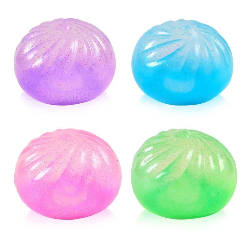 Mini Colorful Glitter Dumpling Release For Stress Balls Simulation Food