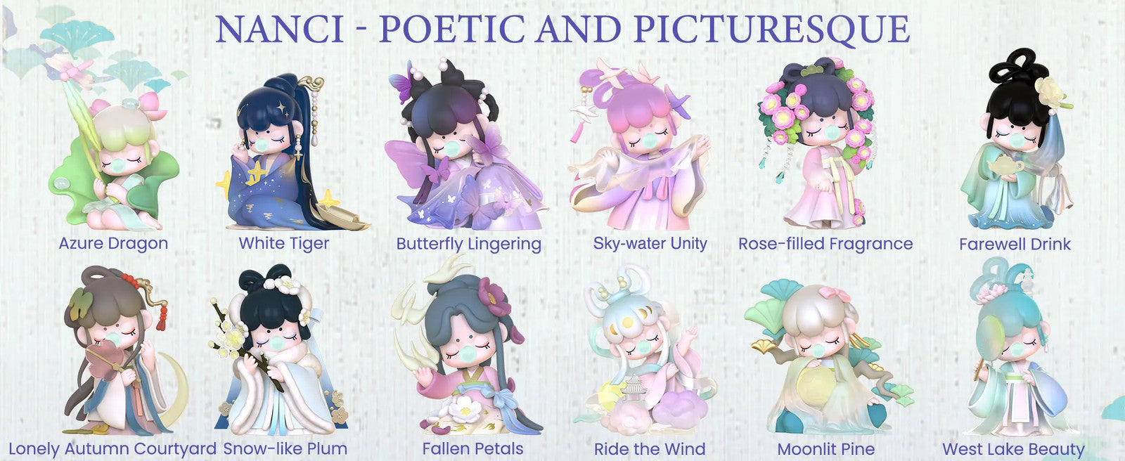 Rolife Nanci Blind Box Nanci's Poetic Beauty Action Figure Collectible Doll