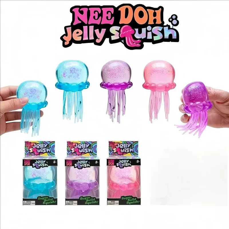 Nee doh Squishies Jellyfish  Squish Toy Fidget Toy, Water Sensory Soft Jelly