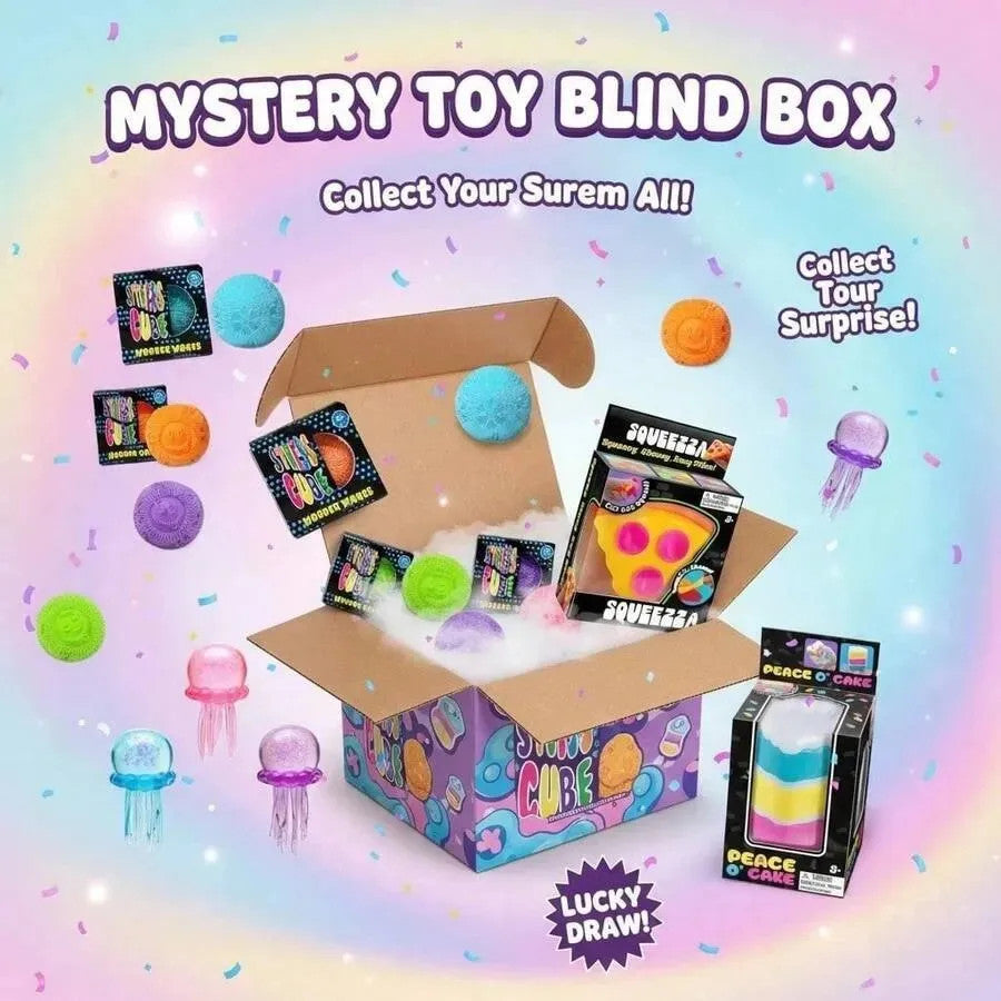 3-Pack Squishy Blind Boxes, Food-Themed Slow Rebound Squishy Toys, Cute Donut,