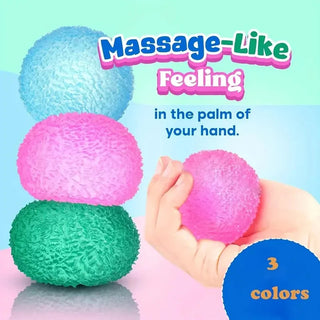 1Pc Squishy Multicolor Texture Ice Ball Squeeze Toy for Kids Soft Pinch Sensory