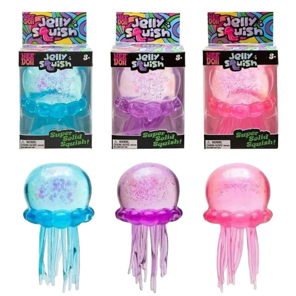 Nee doh Squishies Jellyfish  Squish Toy Fidget Toy, Water Sensory Soft Jelly