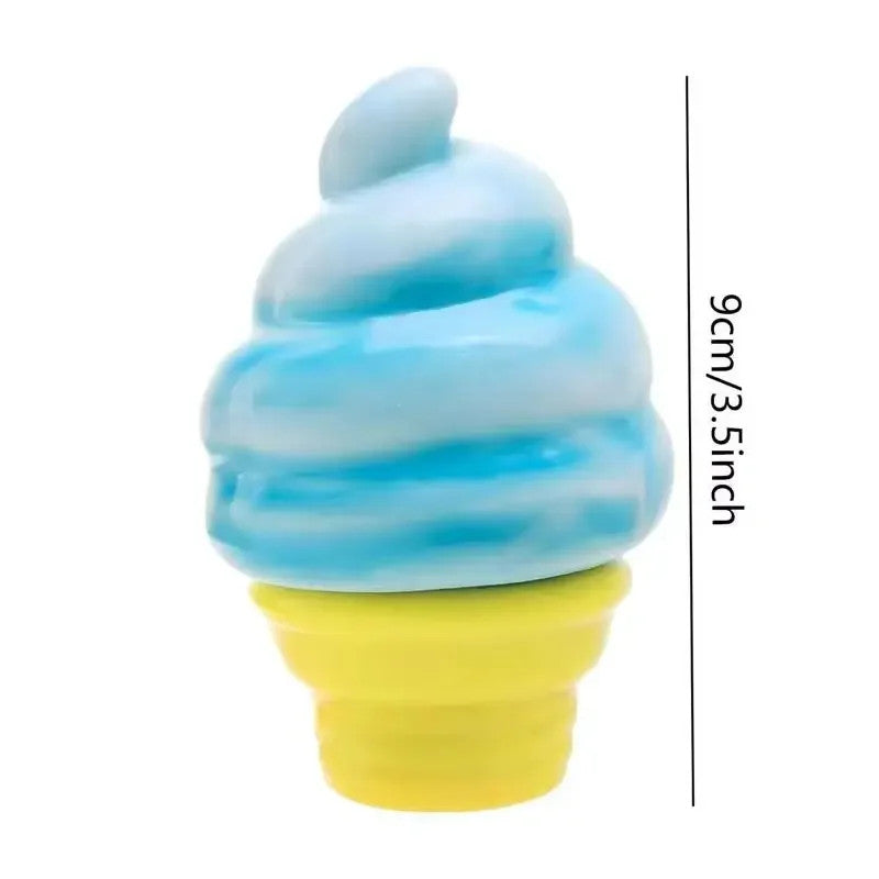 Cube By Schylling Sensory Squeeze Toy Ice Cream Color Squishy Stress Relief