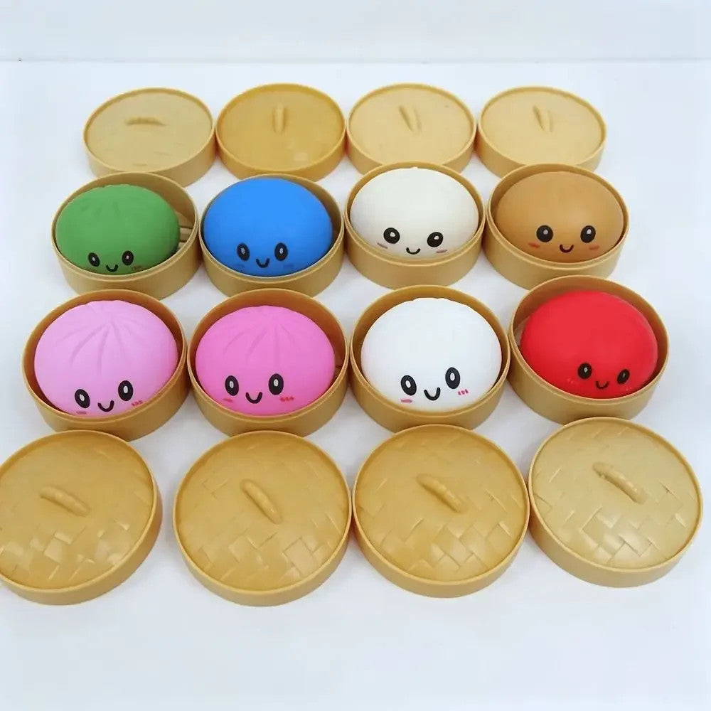 Multi Slow-Rising Squishy, Random Includes: Cheese Squeeze Toys, Steamed Buns