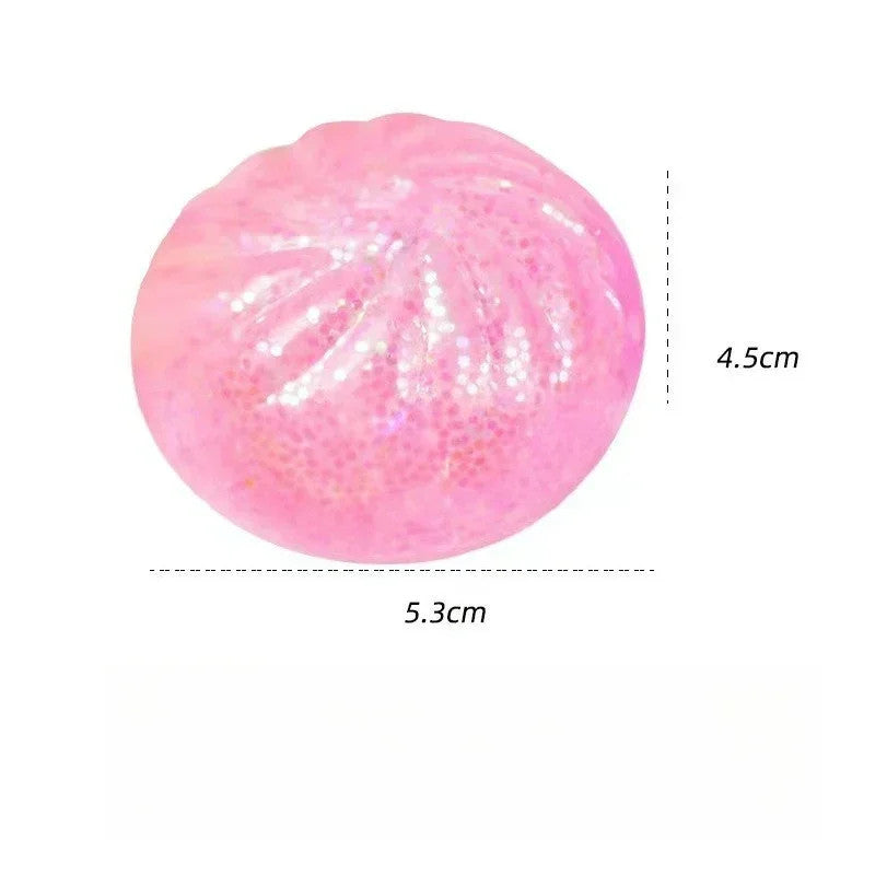 Mini Colorful Glitter Dumpling Release For Stress Balls Simulation Food