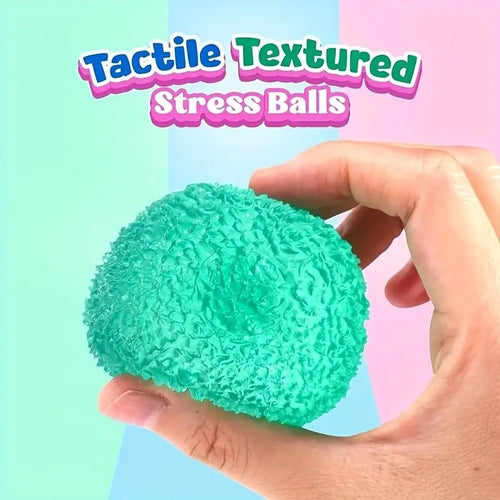 1Pc Squishy Multicolor Texture Ice Ball Squeeze Toy for Kids Soft Pinch Sensory