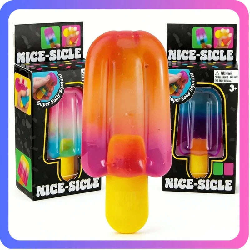 Needoh Nice Cube Sensory  Nice-Sicle Stress Relief Squishy Cube Anti-Anxiety