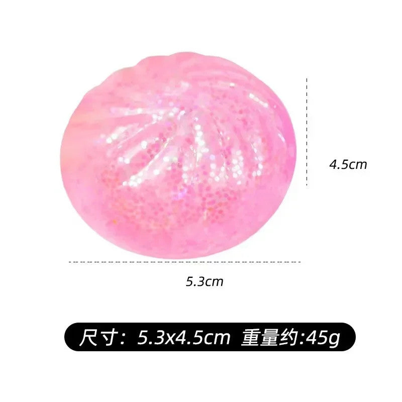 Mini Colorful Glitter Dumpling Release For Stress Balls Simulation Food