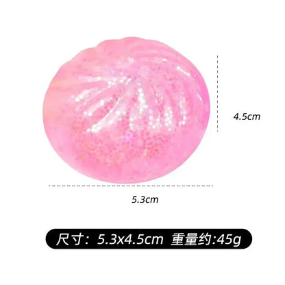 Mini Colorful Glitter Dumpling Release For Stress Balls Simulation Food