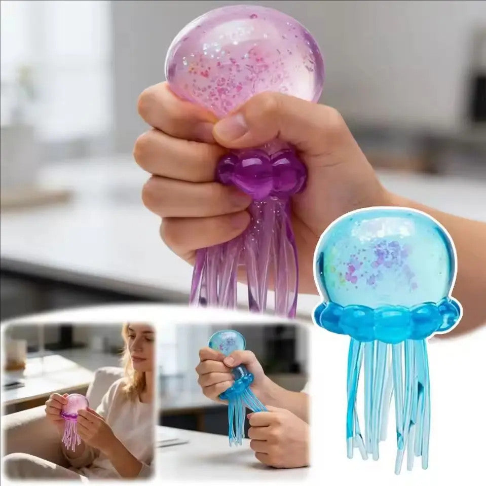 Nee doh Squishies Jellyfish  Squish Toy Fidget Toy, Water Sensory Soft Jelly