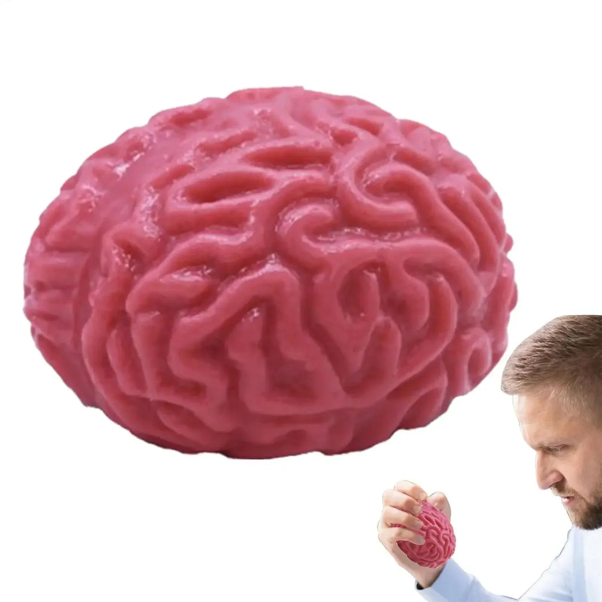 Plus Size Large Brain Squishy Squeeze Ball Giant Jumbo Big Brain Ball Stress