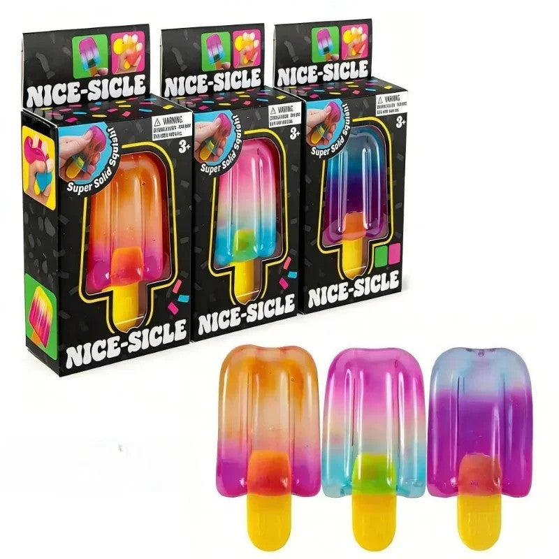 Needoh Nice Cube Sensory  Nice-Sicle Stress Relief Squishy Cube Anti-Anxiety