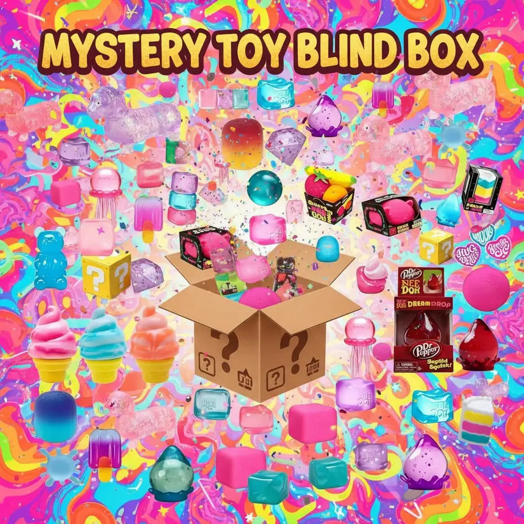 Draws Squishy Mystery Box Random Blind Pack Slow Rising Sensory Fidget Toy Set