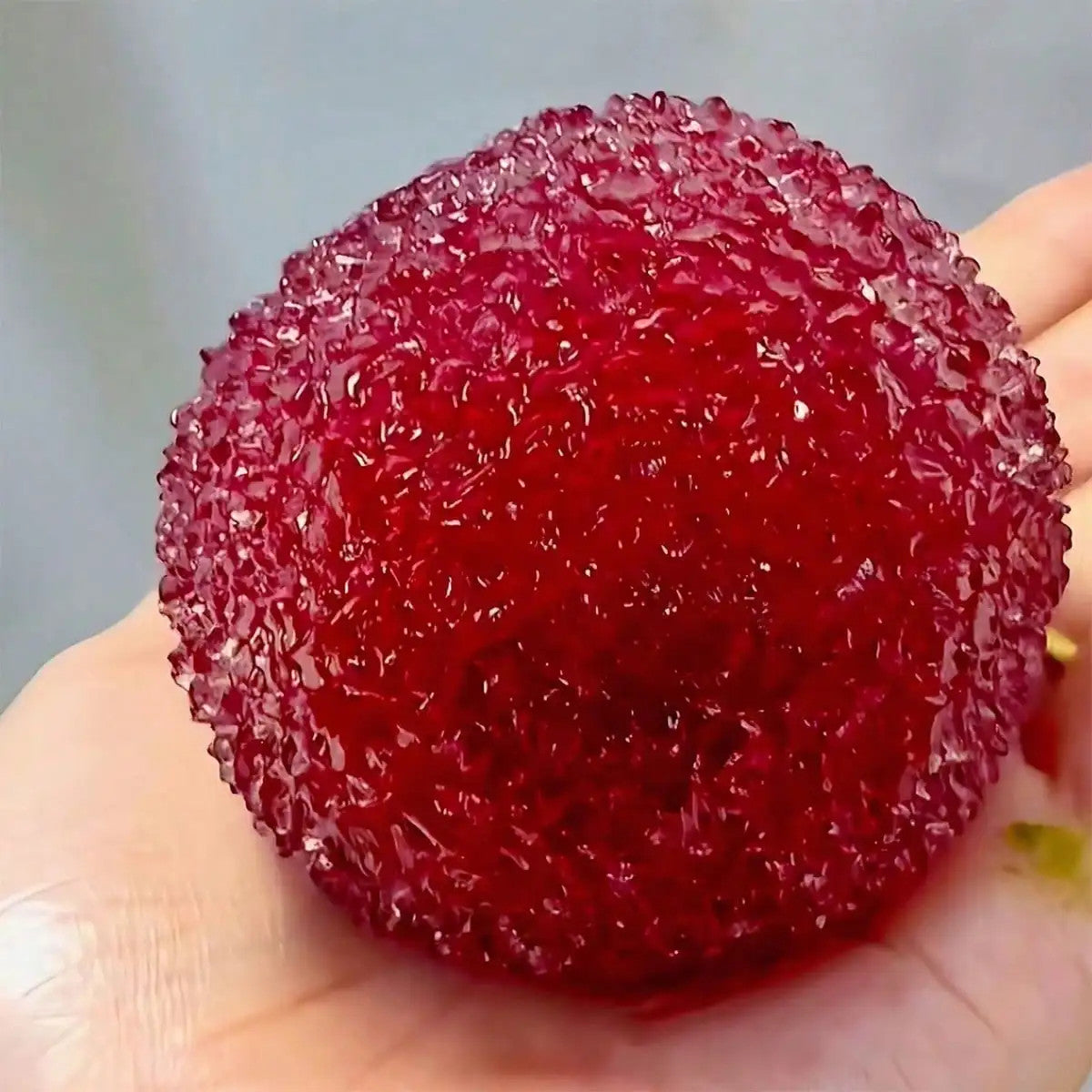 Adult Lychee Mochi Squishy Stress Relief Toy, Soft Tactile Squeeze Fidget Hand