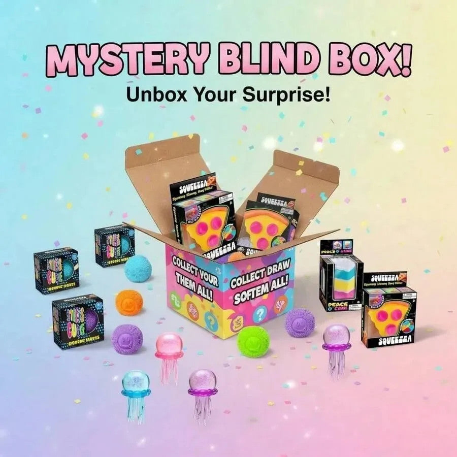 3-Pack Squishy Blind Boxes, Food-Themed Slow Rebound Squishy Toys, Cute Donut,