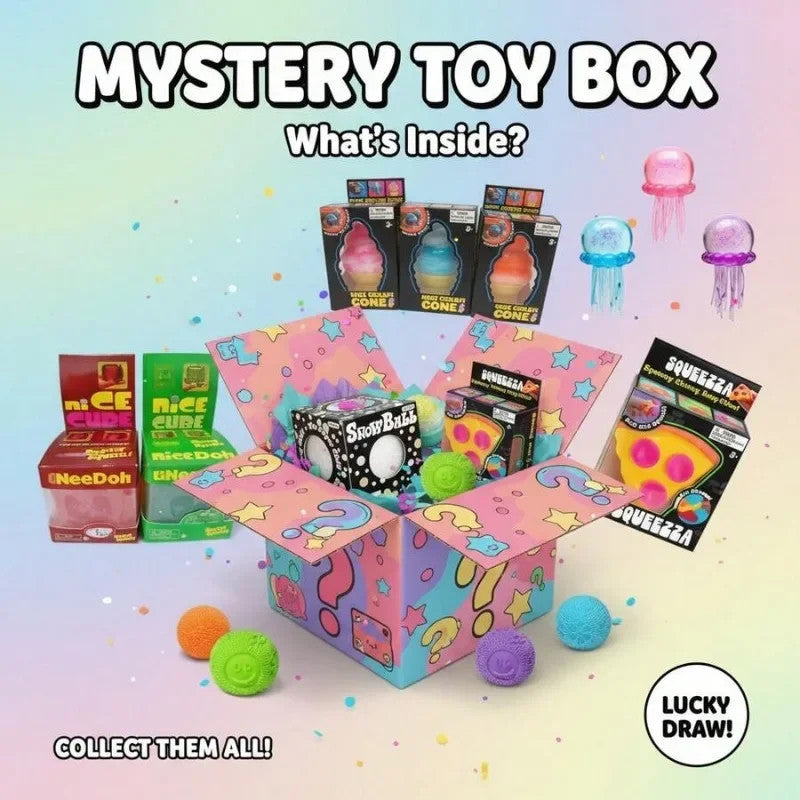 Cute Food & Ocean Squishy Blind Box, Random Surprise Squeeze Toys, 1Pcs