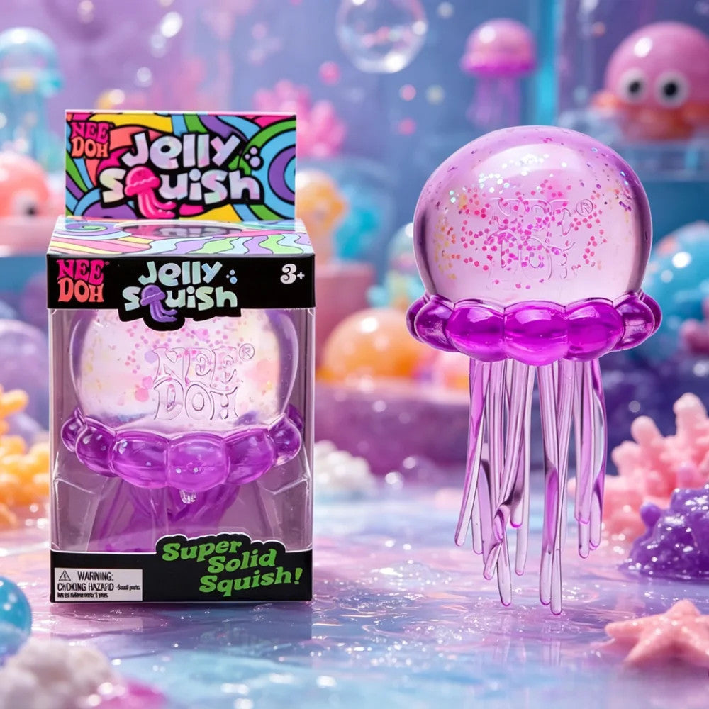 Nee doh Squishies Jellyfish  Squish Toy Fidget Toy, Water Sensory Soft Jelly