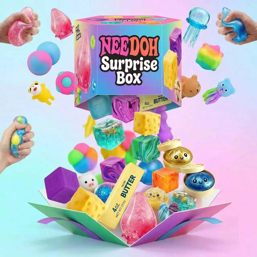 2026 Ne EDoh Surprise Box - Assorted Stress Relief Squeeze Toys, Food & Animal