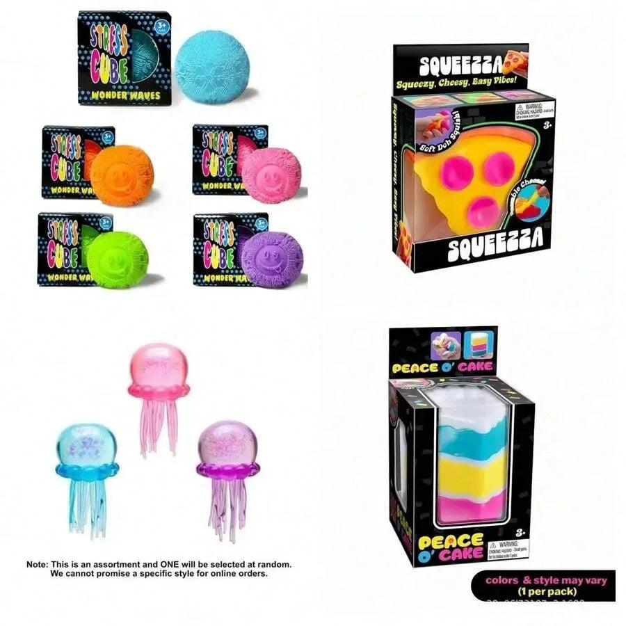 3-Pack Squishy Blind Boxes, Food-Themed Slow Rebound Squishy Toys, Cute Donut,