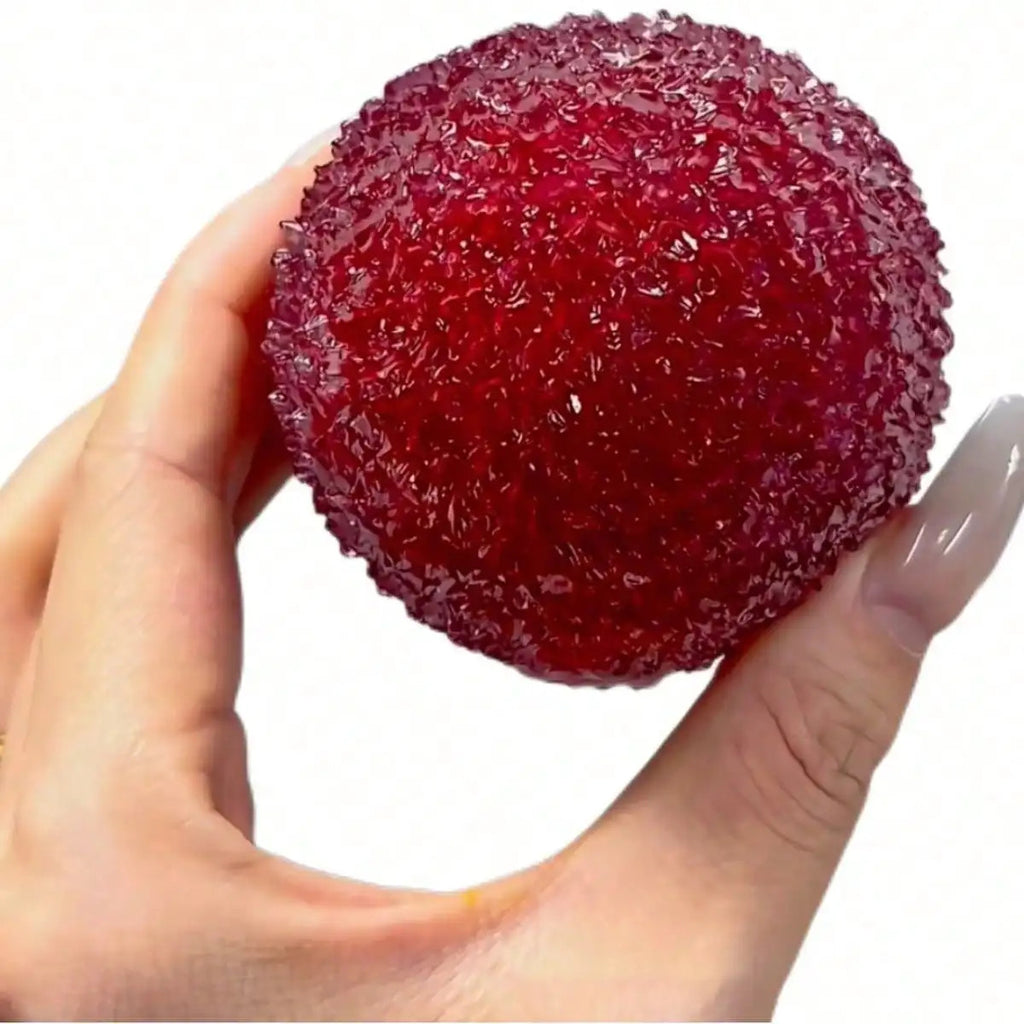 Adult Lychee Mochi Squishy Stress Relief Toy, Soft Tactile Squeeze Fidget Hand