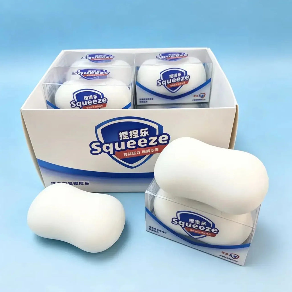 Soap Ball Squishy Soap Stress Ball Fidget Toy Crunchy Squeeze Ball Round Blocks