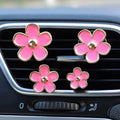 Car Outlet Vent Perfume Clips Conditioning Aromatherapy Freshener with Cute Flower Design