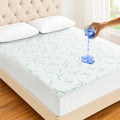 Lux Decor Waterproof Bamboo Mattress Protector - Cooling Deep Pocket Fitted