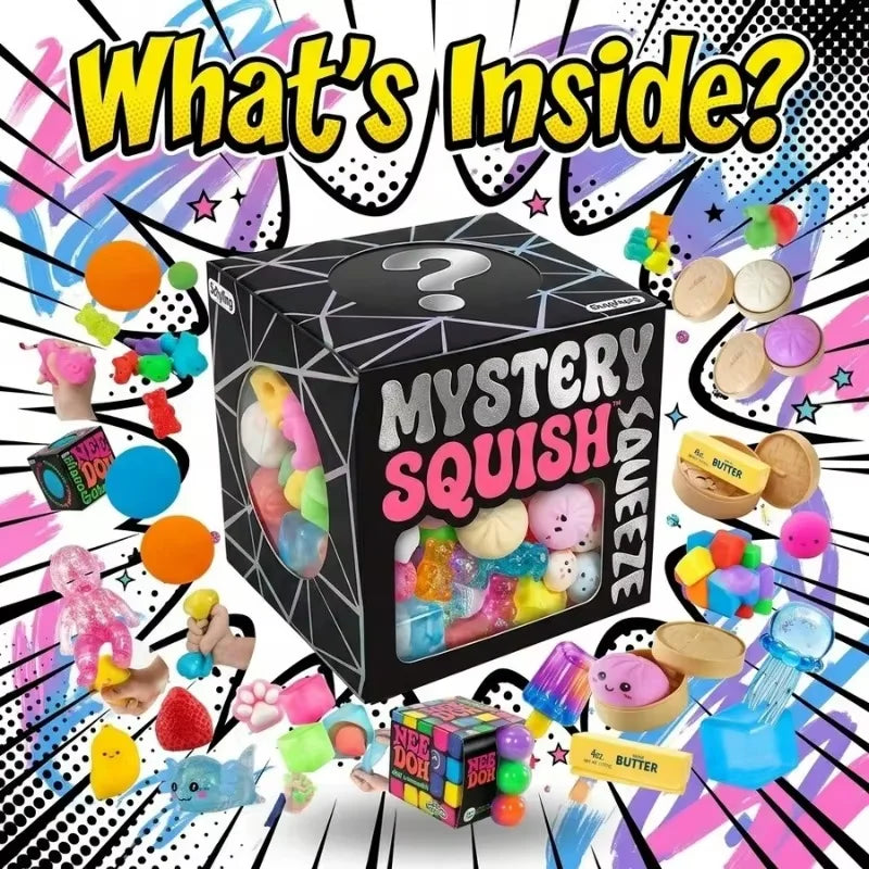 Hot Blind Box Mystery Kawaii Cat Paw Mochi Squishy, Simulated Food Fidget Toy, Cute Squeeze Foot Toy Antistress Stress-Relief