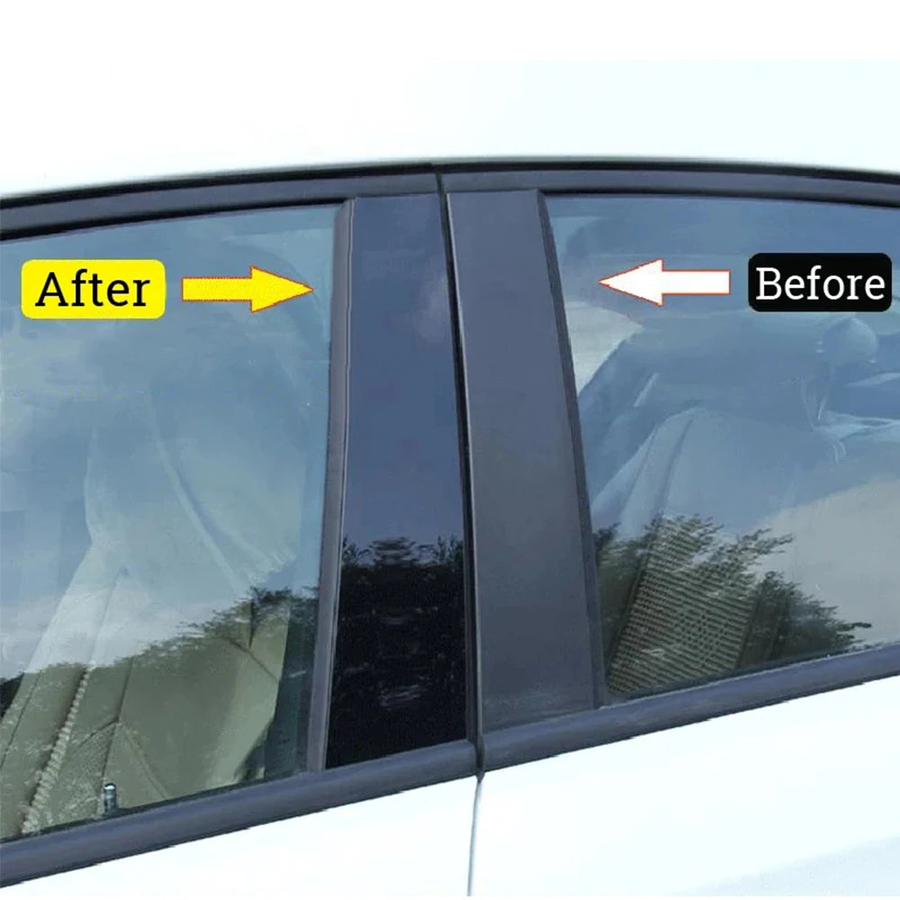 Door Window Pillar Post Covers Trim for Honda Civic 10Th 2016 2017 2018 2019 2020 Car Door Pillar Sticker Styling Accessories