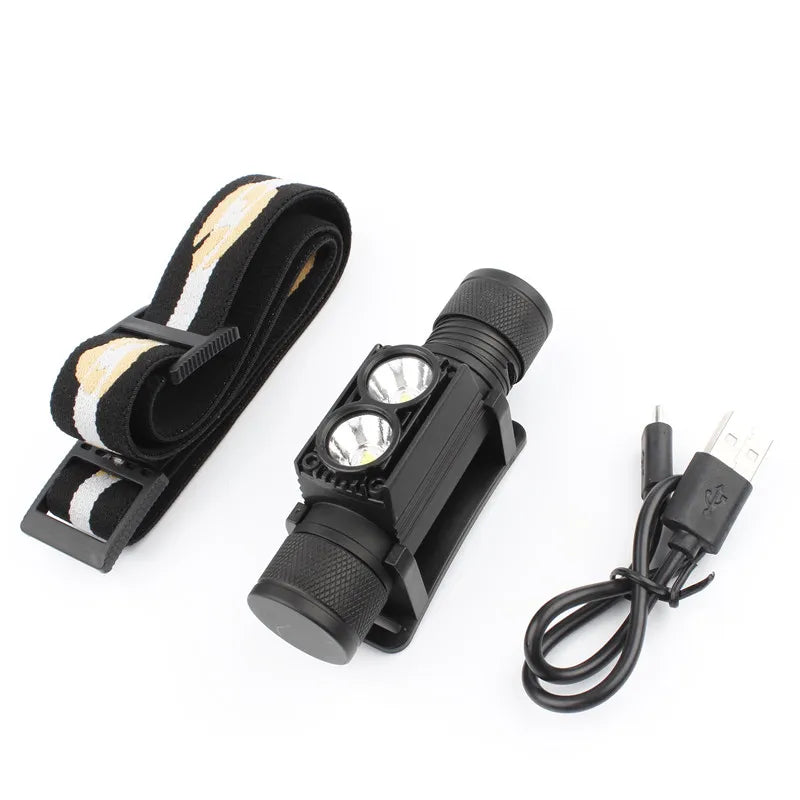SOFIRN H25S Mini LED HeadLamp XML 1200lm Head lamp White Light Headlamp USB Rechargeable 18650 Head Light