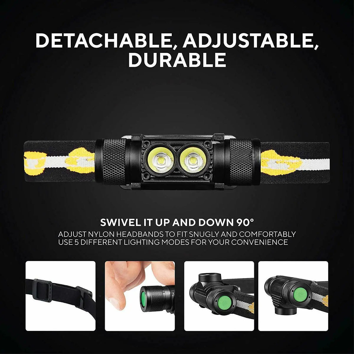 SOFIRN H25S Mini LED HeadLamp XML 1200lm Head lamp White Light Headlamp USB Rechargeable 18650 Head Light