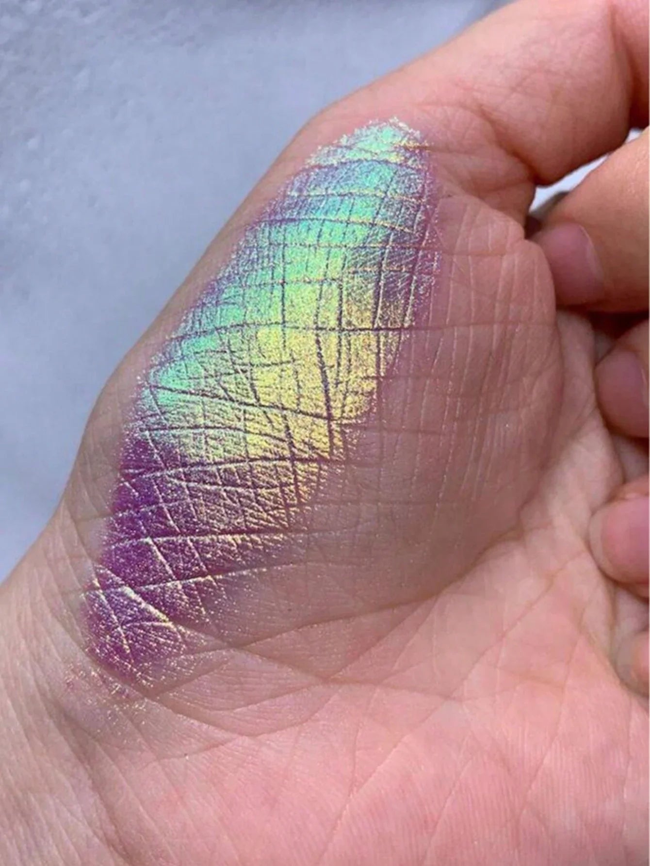 4PCS Iridescent Nail Art Powder Chameleon Glitter Aurora Holographic Neon Sequins Multi-Purpose Decorative Glitter