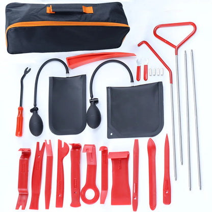 Car Door Lockout Tool Kit Air Wedge Pump 17/25-Piece Auto Emergency Tools