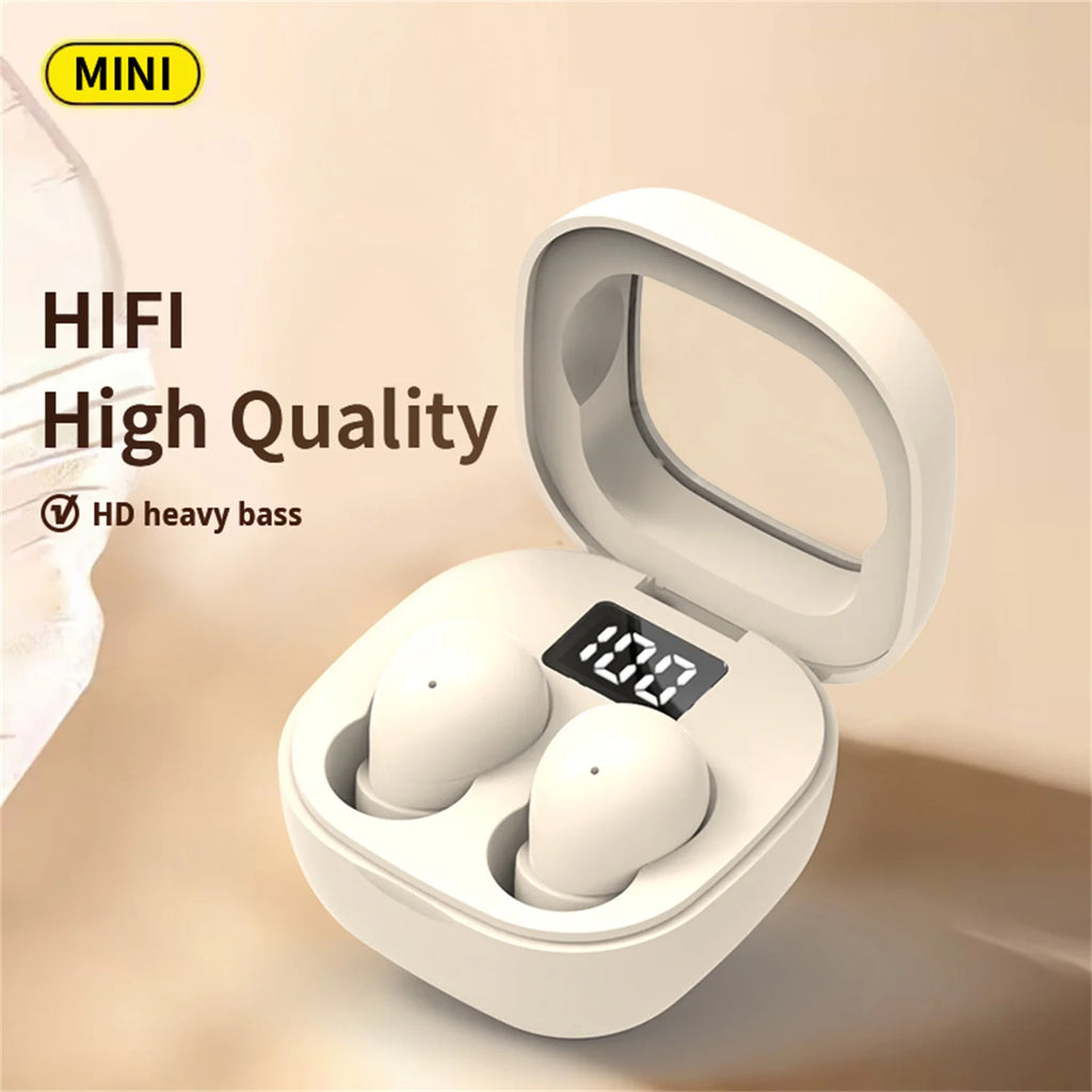 SHUKE SK19 Mini Invisible Earbuds Bluetooth 5.3 – Sleep & Sport, IPX5 Waterproof, 480H Standby