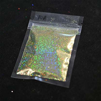 Laser Holographic Rainbow Nail Glitter 0.2MM Sparkly Nails Glitter Powder 10G/5G Dazzling Glitter Dust DIY Nail Art Decoration