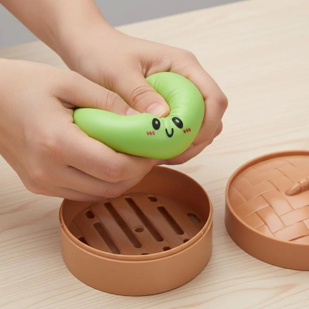 Dumpling Squishies Toy, Dumpling Squishy Mystery Box, Giant Squishies Stress Relief Toy, Super Soft Slow Rising Fidget Sensory Toys for Easter Basket Stuffers, Parties, Classroom Prizes Adults Kids.