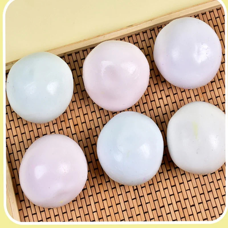 Shapeable Vacuum Squishies Sand Ball Grape Stress Ball Stress Relief Noisy Ball Desktop Squeezing Soothing Toy Birthday Gift