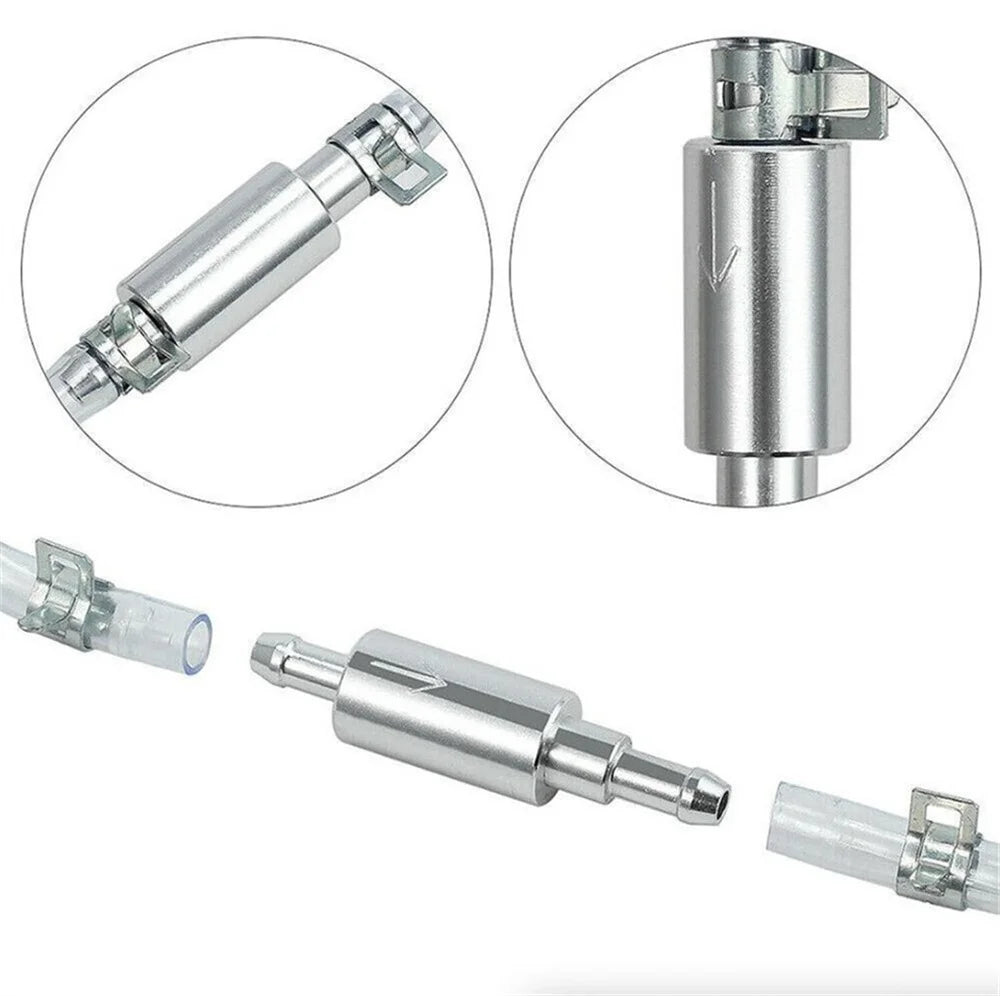 2Pcs Car Clutch Brake Bleeder Hose Hydraulic Clutch One Way Valve Tube Bleeding Tool Replacement Adapter Kit Auto Accessories