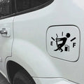 Funny Car Stickers High Gas Consumption Decal Fuel Gage Empty Stickers for Automotive Vehicles Including Cars Trucks and Motorc