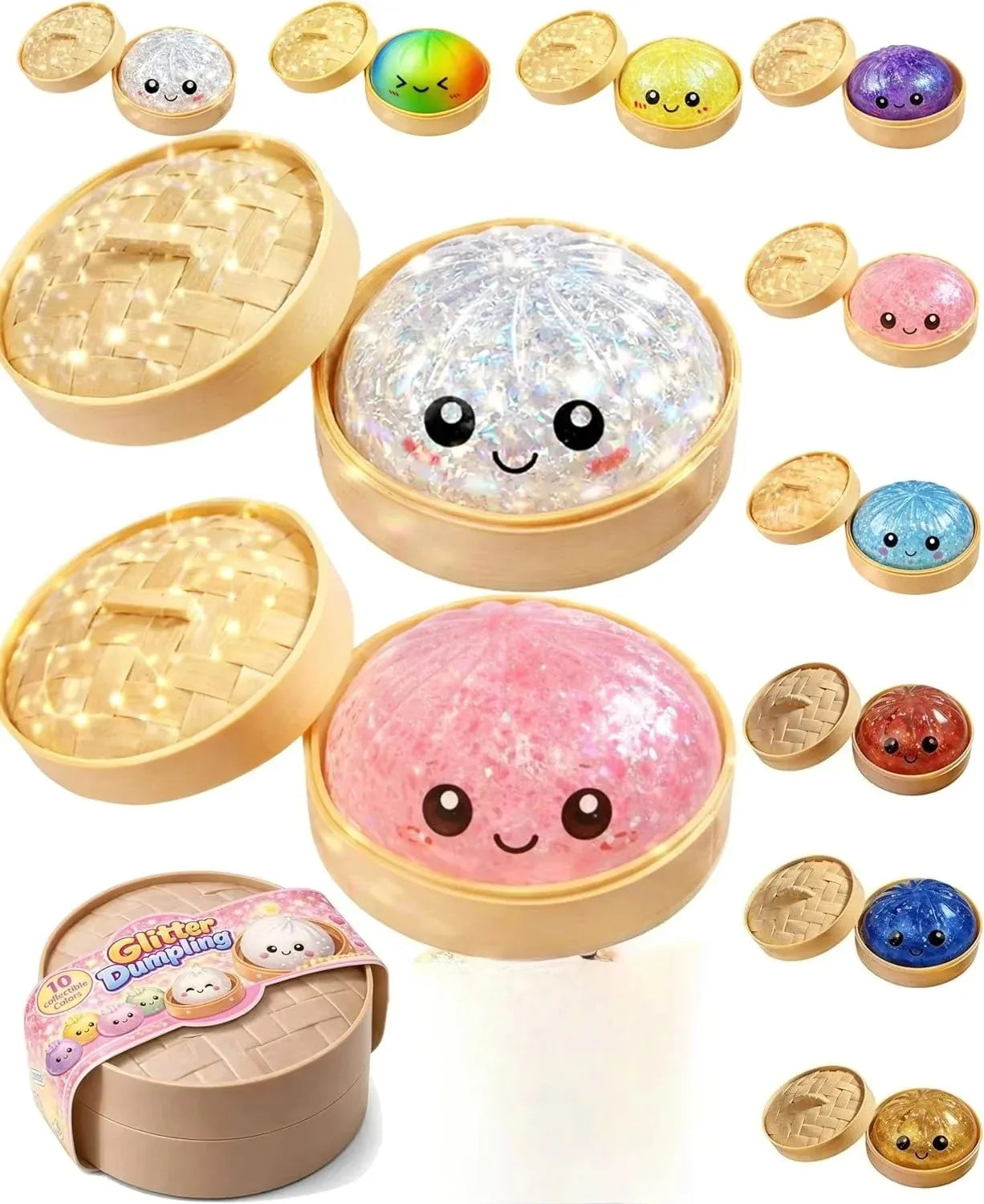Simulation Flash Dumpling Pressure Ball Slow Rebound Soft Pinch Decompression Baozi modeling stress relief toy birthday Gifts