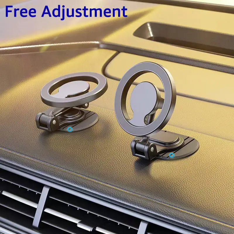 Metal Magnetic Car Phone Holder for MagSafe 360° Foldable Dashboard Mount