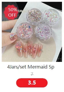 24 Colors Holographic Chunky Glitter 24 Colors Total Laser Nail Glitter Flakes Chunky Holographic Laser Nail Glitter