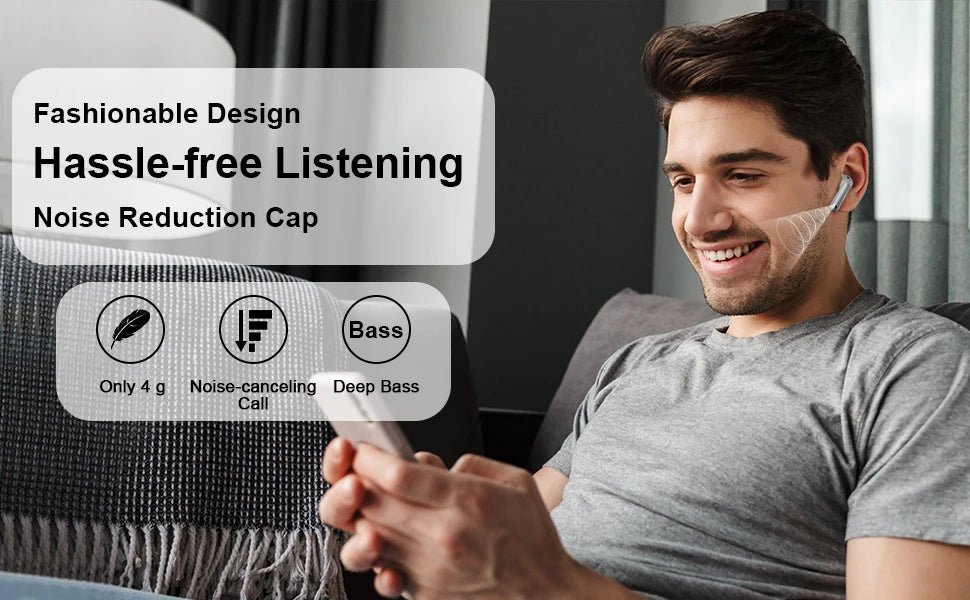 Wireless Earbuds Bluetooth 5.3 – 4 ENC Mics, 36H Playtime, LED Display (Kuizil)