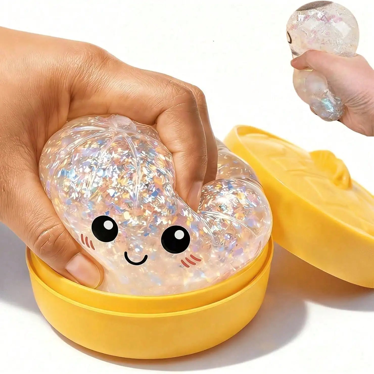 Simulation Flash Dumpling Pressure Ball Slow Rebound Soft Pinch Decompression Baozi modeling stress relief toy birthday Gifts