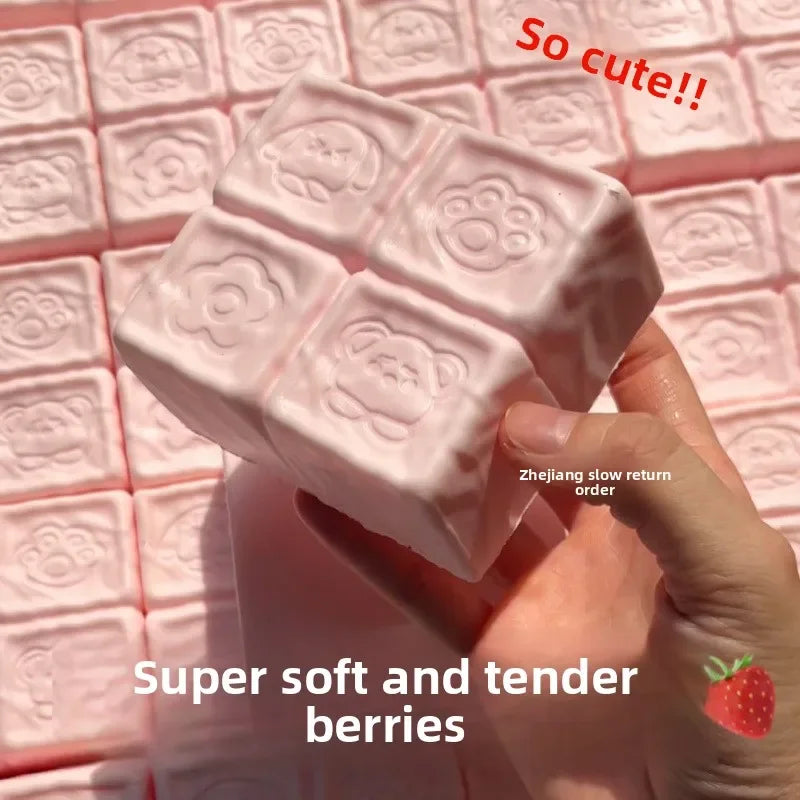 Moist Strawberry Milk Chocolate Cake Bread Squishy Toys Slow Rising Fidget Toy Sensory for Stress Relief Squeeze for Kids Adults