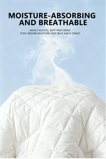 1Pc Waterproof Mattress Protector, thickened skin-friendly quilted bed cover with deep pocket, breathable bedroom bedding