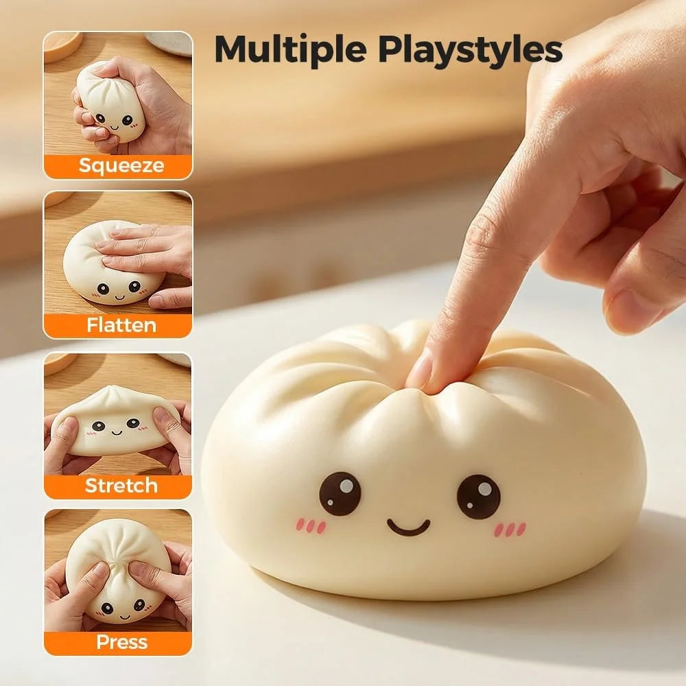 Dumpling Squishies Toy, Dumpling Squishy Mystery Box, Giant Squishies Stress Relief Toy, Super Soft Slow Rising Fidget Sensory Toys for Easter Basket Stuffers, Parties, Classroom Prizes Adults Kids.